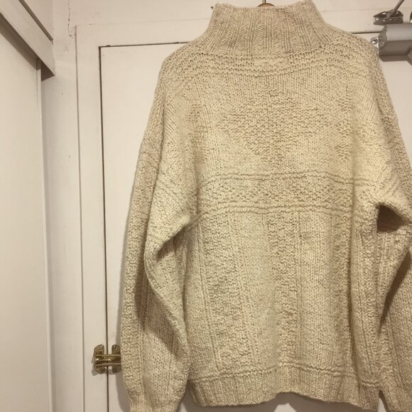 VINTAGE NORTH COUNTRY KNIT WOOL TURTLENECK SWEATERS SIZE XL - Picture 13 of 15